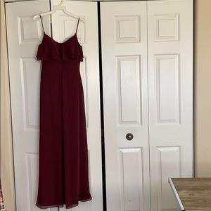 Bridesmaid dress size 2 burgundy